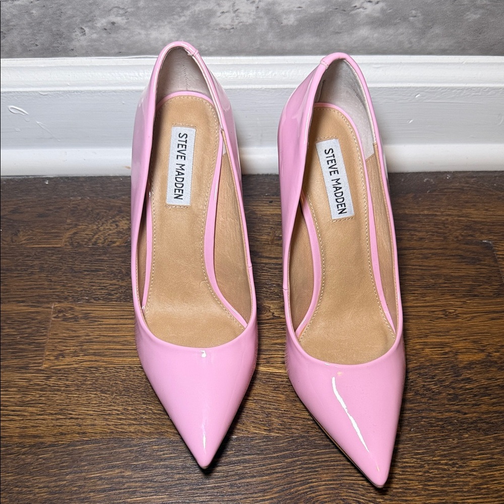 Steve Madden Glossy Pink Heels